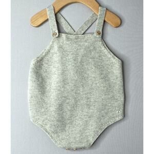 Bonpoint Knitted Wool Sleeveless Tonie Short Romper Boys Girls 18 Mo